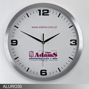 ALURO 30 zegar aluminiowy