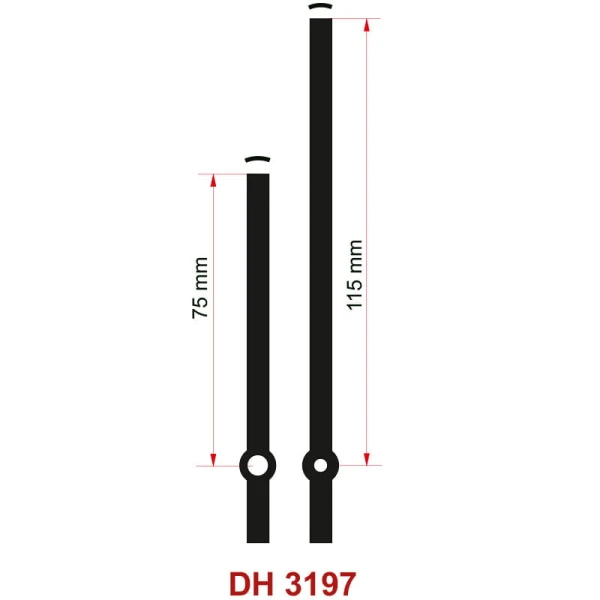 wskazówki do zegara ściennego model DH3197