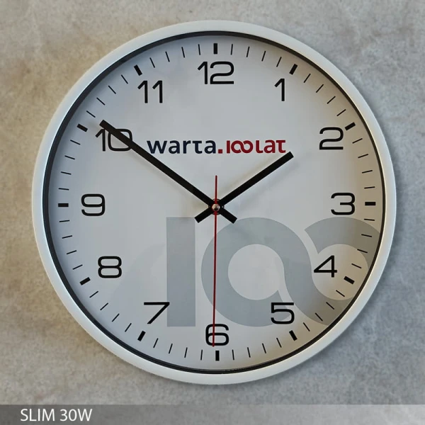 SLIM 30W zegar plastikowy